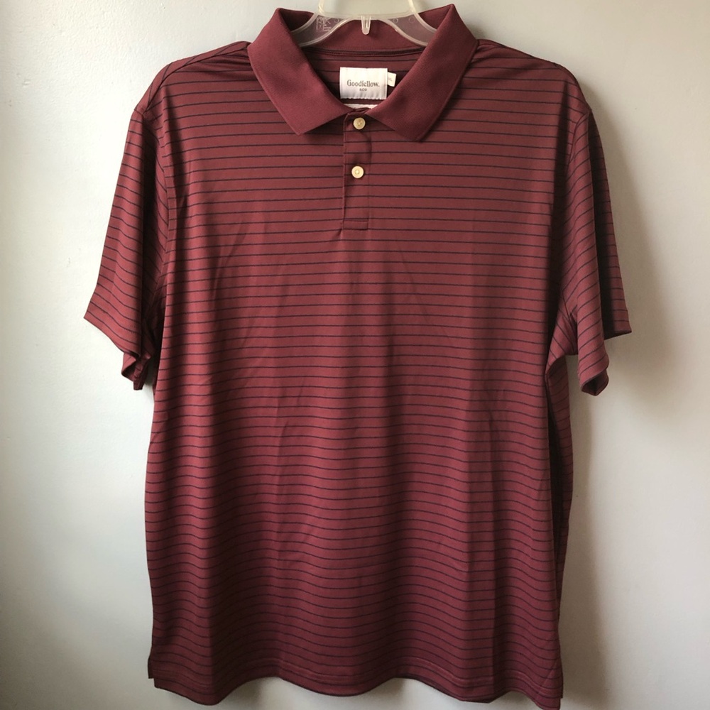 NWT- Goodfellow & Co. Men's Burgundy Polo Shirt size XXL